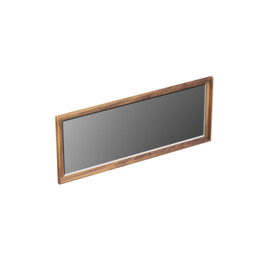 Lisco Wood Framed Wall Mounted Bathroom Mirror in Brown