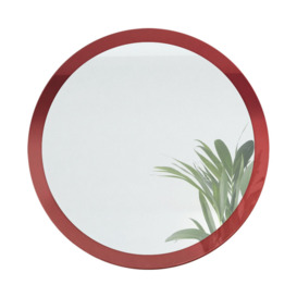 Colwich Round Wood Framed Wall Mounted Accent Mirror