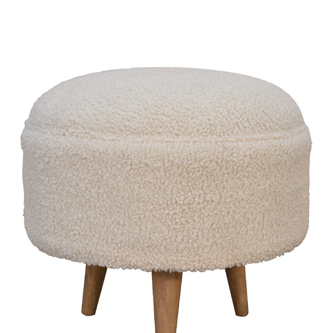Feurstein 45Cm Wide Round No Pattern And Not Solid Colour Footstool Ottoman