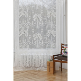 Callahan Patterned Slot Top Sheer Single Curtain