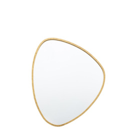Ellisburg Novelty Metal Wall Mounted Accent Mirror in Gold