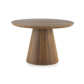 120cm Cherry Solid Wood Pedestal Dining Table