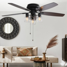Cheetham 132cm Ceiling Fan with Light Kit
