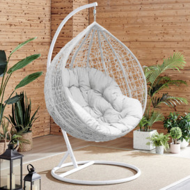 Lorrayne Swing Chair with Stand Hanging Egg Chair Indoor Outdoor