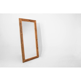 Notker Rectangle Wood Wall Mirror