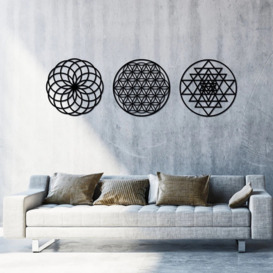 3 Wall Decor Set Metal