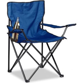 Ayde Camping Folding Chair Patio Outdoor Garden Chair Fishing Lounger Seat With Cup Holder