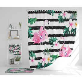 Nazariyah Polyester Shower Curtain Set
