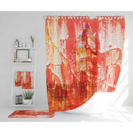 Nayona Polyester Shower Curtain Set