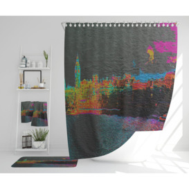 Nelio Polyester Shower Curtain Set