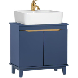 Aayra 60Cm Freestanding Single Bathroom Vanity Base Only in Blue