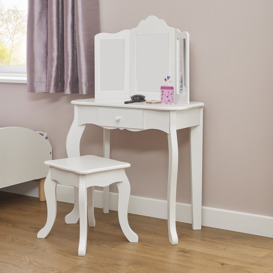 Marissa Kids Dressing Table Set with Mirror