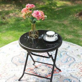 Round Coffee Table 45.72Cm L Outdoor Bistro Table