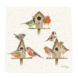 House Party Birds by Bree Merryn Ceramic Art Tile Wall Décor