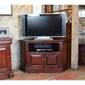 "Solid Wood Corner TV Stand for TVs up to 50"""