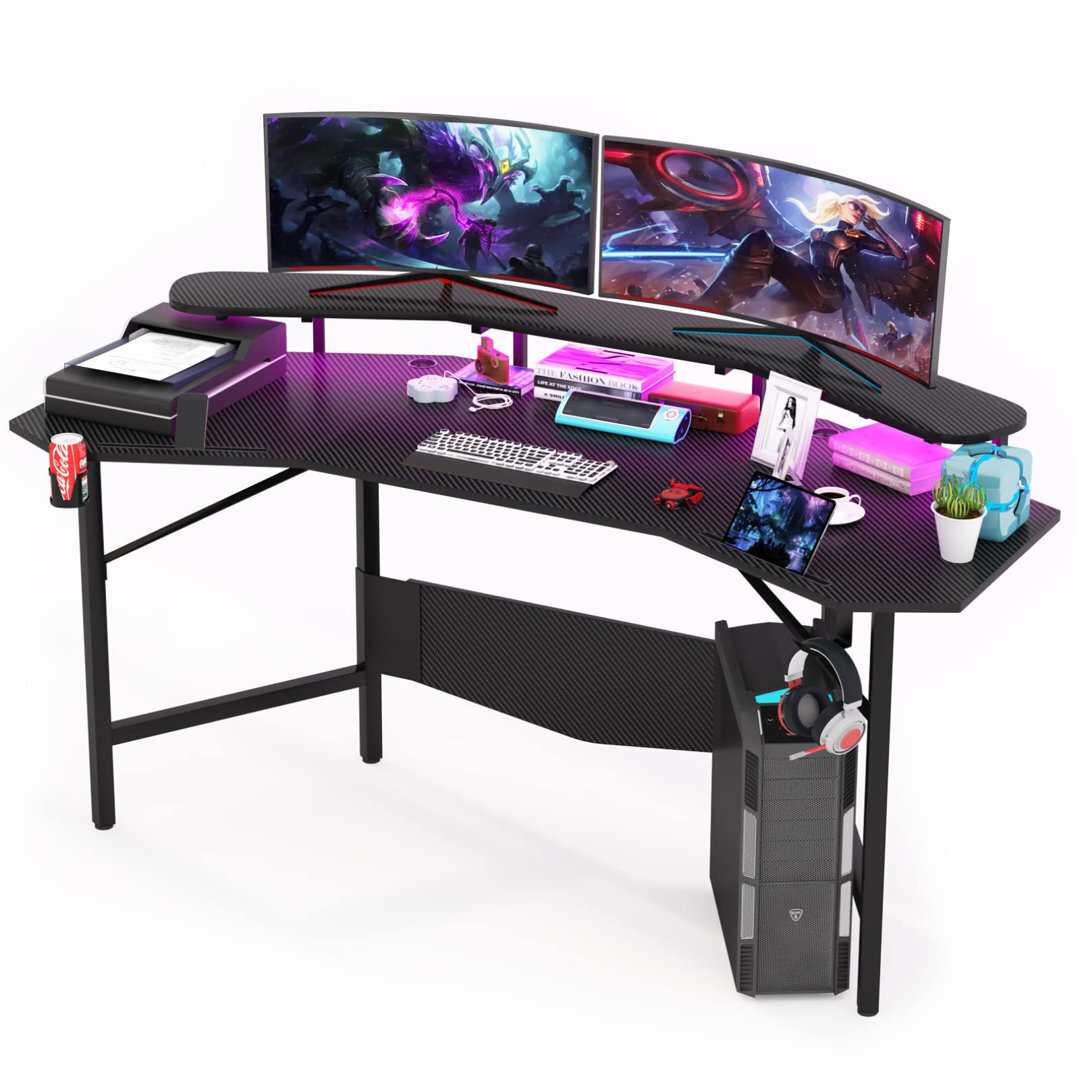 Gaming Desk Amazon Ergonomic Desk Vaucher LED Gaming Desk, 180 X