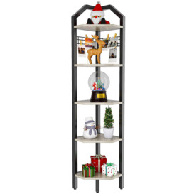 Monocacy 176cm H x 28.5cm W Iron Corner Bookcase