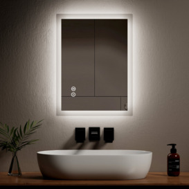 Brishna Lighted Wall Mounted Bathroom / Vanity Mirror