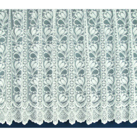 Edmundson Lace Semi Sheer Slot Top Lace Panels Panel