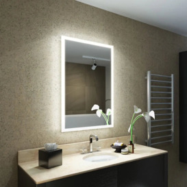 Cavil Wall Mounted Bathroom / Vanity Mirror in Silver