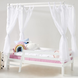 Solid Wood Canopy Bed by Hoppekids