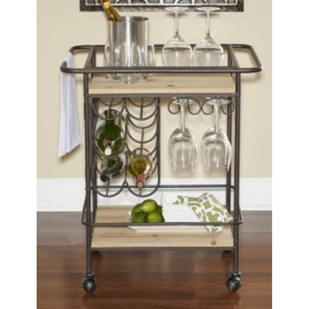 Caprice Metal Bar Cart