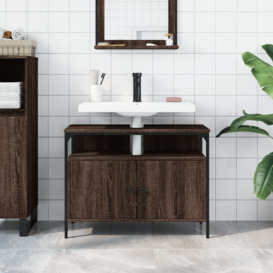 Burslem Bathroom Sink Cabinet 80x30x60 cm Engineered Wood