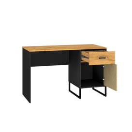 Cobos 120cm W Rectangle Writing Desk with and Cabinet