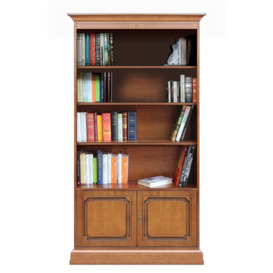 Dife 193.5cm H x 104cm W Manufactured Wood + Solid Wood Standard Bookcase