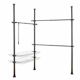 Aniso Adjustable Wall Mounted Clothes Rack