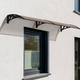 Marlow Home Co. 190cm W x 98.5cm D Polycarbonate Cover Retractable Door Canopy