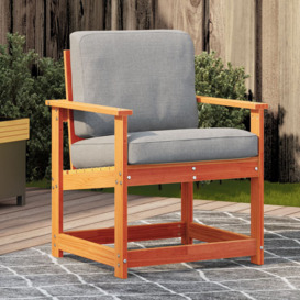 House of Hampton Garden Chair Wax Brown Solid Wood Pine