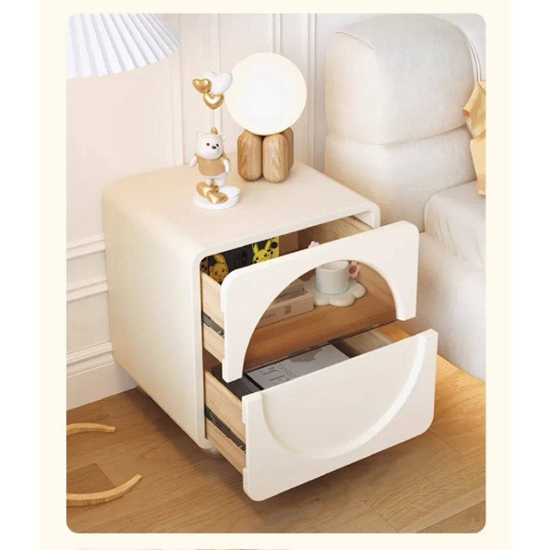 Comfortable Computer Nightstand Mirror Space Saving Corner Trendy China Bedside Table