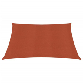 Cardia 160 G/MÃÂ² Square Terracotta Fields Sun HDPE 3.6m x 3.6m Rectangle Shade Sail