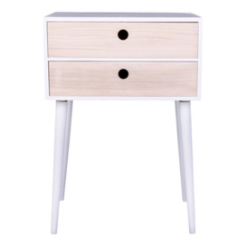 Calabro 2 Drawer Bedside Table