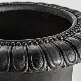 Black 80Cm Indoor / Outdoor Ceramic Floor Vase