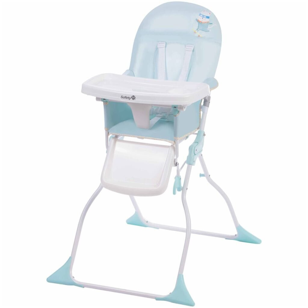 Blue Safety First Portable High Chair VTG Safety 1st Travel On The