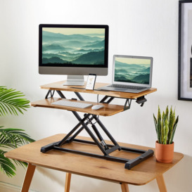 Bamboo Height Adjustable Standing Desk