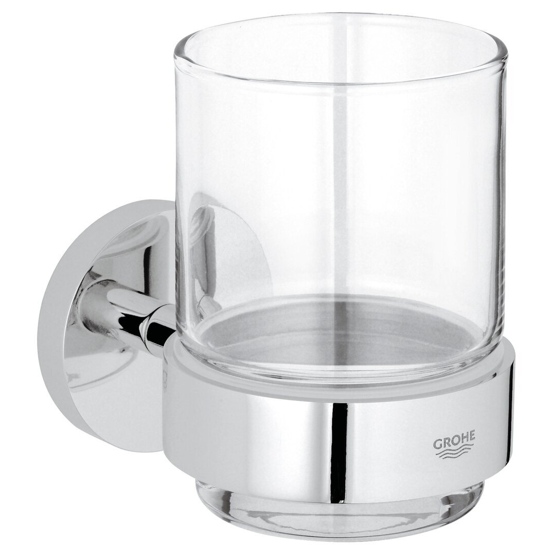GROHE Essentials Crystal Glass Toothbrush Holder