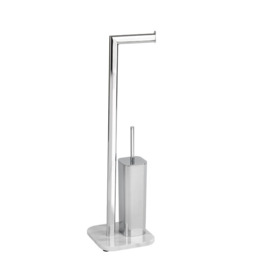 Embrey Free-Standing Toilet Roll and Brush Holder