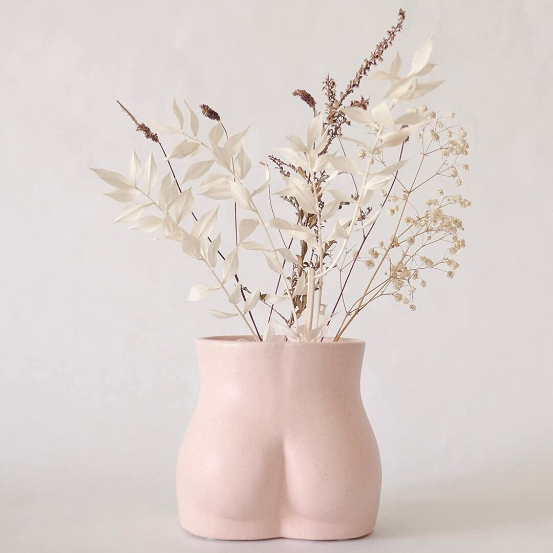 Blush Pink 11Cm Ceramic Table Vase