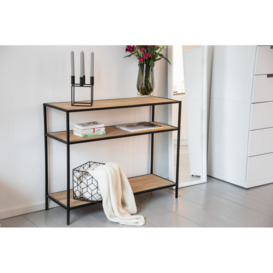 Geo console table, shelf with 3 shelves