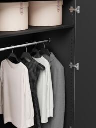 Modular Revolving Door Wardrobe Simone, 200 cm Wide, in various sizes - thumbnail 7