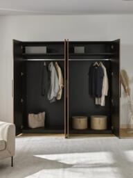 Modular Revolving Door Wardrobe Simone, 200 cm Wide, in various sizes - thumbnail 9