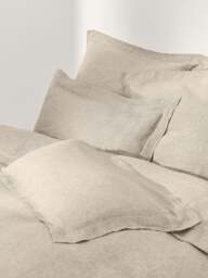 Linen Pillowcase Linna with Oxford Border - thumbnail 2