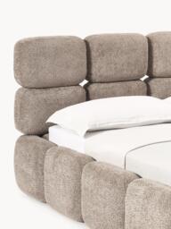 Upholstered Teddy Bouclé Bed Tayla - thumbnail 6