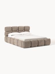 Upholstered Teddy Bouclé Bed Tayla - thumbnail 1