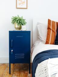 Metal Bedside Table The Shorty, Left- or Right-Hinged Options - thumbnail 2
