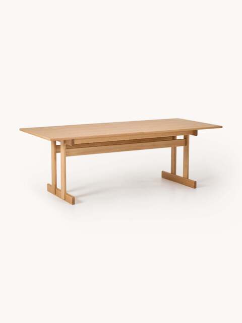 Extendable Oak Wood Dining Table Brynn, in various sizes - image 1