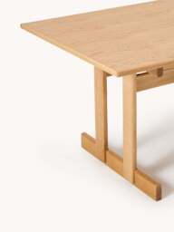 Extendable Oak Wood Dining Table Brynn, in various sizes - thumbnail 5
